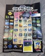 Sega Genesis Leader of the 16 BIT Revolution Advertisement Poster 1991 picture