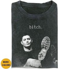 Vintage supernatural dean winchester tee, funny 90's movie shirt picture