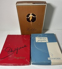 Lot 3 Vintage Hoisery Boxes-Shiparelli-Berkshire-Hudson Sheer Witchery-Empty picture