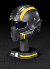 Helldivers 2 B-01 Tactical Helmet 1:4 Scale Replica Statue Figure On Stand 4.5