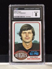 1976 Topps #10 Ken Anderson CGC 8 NM-MINT picture