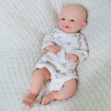 Maletofe 16.93 Inch Painted Reborn Doll Full Silicone Newborn Girl Baby Doll Toy picture