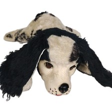 VTG 50s Gund Sani-Foam Rubber Face Spaniel Puppy Dog Plush SQUEAKER WORKS Swedli picture