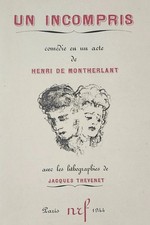 UN INCOMPRIS. Extremely Rare Limited-Edition French Printed Play. Signed lithos. picture