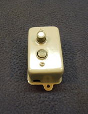 Antique Early Electrical Porcelain Push Button Industrial Machine Switch - GE picture