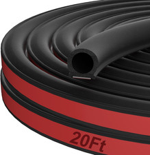 20 Ft Rubber Weather Stripping Door Seal, D Shaped Automotive Weather....... picture