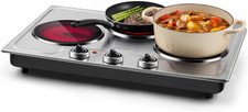 CUSIMAX Hot Plate,1800W Triple Infrared Burner, Independent Temperature Control, picture