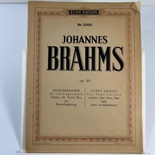 Gipsy Songs Brahms Religious Choral Vocal Music Book picture