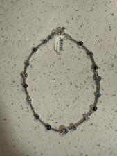 Brighton Monte Carlo Necklace Blue Swarovski Crystal Pearl Retired picture
