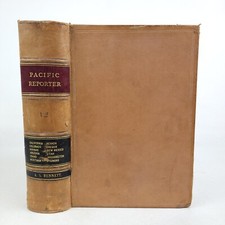 The Pacific Reporter Volume 12 1887 West Publishing; Supreme Courts Western US picture