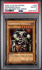 2002 Yu-Gi-Oh Promo Summoned Skull BPT-Reverse Foil Error #002 - PSA 8 NM-MT picture