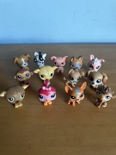 Hasbro LPS Littlest Pet Shop LOT of 13 Mixed Animals Figures Dogs Monkeys Deers picture