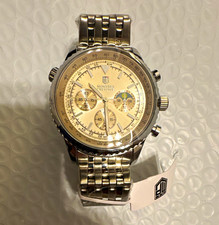 Invicta Montres Prestige Men's Quartz Chronograph Watch Silver 44mm 30m WR Box picture