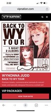 2 Tickets Wynonna Judd - Back To Wy Premium Ticket Package - 12/01/2023 - TN picture