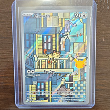 The Pokémon Company Meowth 144/128 30th Celebration Holo Full Art English 2026 picture