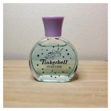 Vintage Tom Fields Tinkerbell Mini 0.5 fl oz Perfume Glass Bottle HTF Vtg picture