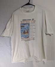 VTG 90s Y2K Lehigh River Rites of Passage White Water Rafting Poconos Anvil picture