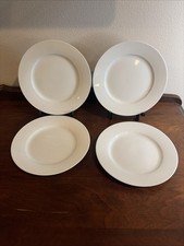Ralph Lauren Club Porcelain Salad Plates 8” Set Of 4 White picture