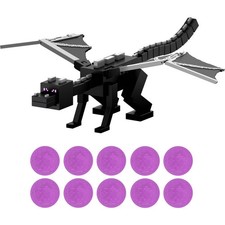 Minecraft Dragon’s Breath Attack Ender Dragon Action Figure with 10 Discs 20