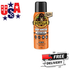 Gorilla Clear Spray Adhesive, 11 Ounce Can, New Condition******* picture