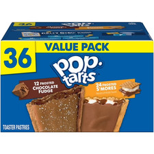 Pop-Tarts Toaster Pastries, Breakfast Foods, Kids Snacks, Variety Pack 36 Pops picture