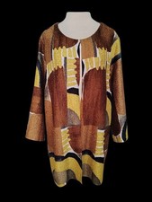 NWT Chico’s Crushed Abstract Printed 3/4 Sleeves Jacket Neutral Size 3  (XL) picture
