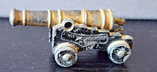 Vintage Penncraft miniature cannon souvenir Fort Ticonderoga, NY cast iron brass picture
