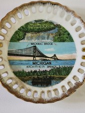 Vintage Michigan Souvenir Plate 5