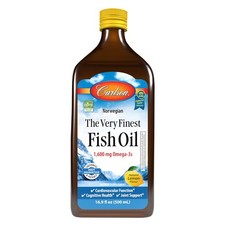 Carlson Norwegian Wild-Caught Fish Oil 1600mg Omega-3 Liquid 16.9 16.9 oz picture