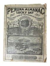 1911 Peruna Almanac Lucky Day Columbus Ohio Medicine Advertising Ephemera picture