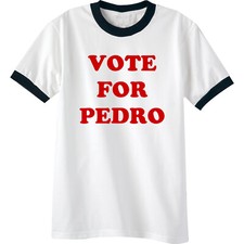 Vote for Pedro Short Sleeve Ringer T-Shirt - Adult Small - 4XL -  picture