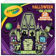 CreateOn Crayola Halloween Glow Magnetic Haunted House Tiles Set, Building Set f picture