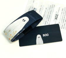 ZOX **BOO** Silver Strap  NIP band w/Card You Choose Size NIP GHOSTS picture