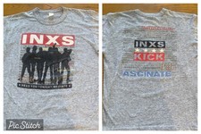 Vintage 1987 INXS Kick Need You Tonight Tour Shirt XL Heather Grey Made in USA picture