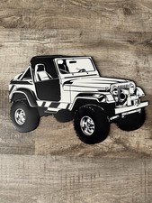 JEEP Vintage Style CJ TJ Metal Tin Sign Mancave Garage Wrangler 4x4 picture