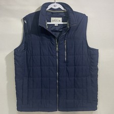 Orvis - “Classic Collection” Full Zip Blue Quilted Insulated Vest Mens Large picture