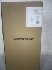 Satco 3-Light Outdoor White Hanging Lantern with Clear Beveled Glass picture