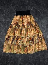 Vintage 90s Jean Paul Gaultier JPG Overprint Flowers Skirt Women's Size Like M picture