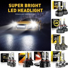 AUXITO 9012 HIR2 LED Replace Headlight Bulb High Lo Beam Canbus 18000LM 6500K D picture