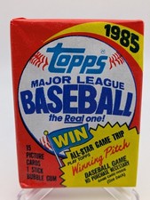 💥 Unopened 1985 Topps Baseball Wax Pack McGwire Clemens Puckett RC? Quantity picture