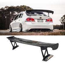 For 06-11 Honda Civic 8th Sedan JS Carbon Fiber Rear Trunk Wing Spoiler Lip picture