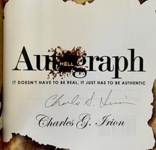 Autograph Hell 2009 paperback book signed by author Charles Irion NEW NEVER READ picture