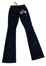 Love Moschino Women’s Flared Jeans Dark Wash Blue W25 (UK 6) L31.5 picture
