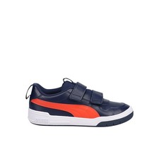 PUMA Multiflex Synthetic Leather Slip On  Toddler Boys Blue Sneakers Casual Shoe picture