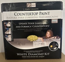 NEW Giani Countertop Paint Kit White Diamond  Box Kit Covers 25 Sq Feet picture