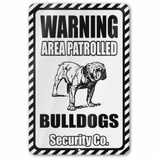 Bulldog Security Co Aluminum Sign picture