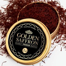 Golden Saffron, Finest Pure Premium All Red Saffron Threads, Grade A+ picture