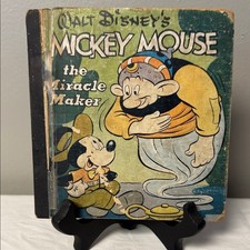 Vintage Walt Disney Mickey Mouse “The Miracle Maker” Whitman Book picture