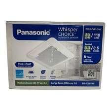 Panasonic Whisper Choice 80/110 CFM Exhaust Fan RG-C811HA No Grill (OB2) picture