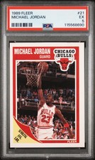 1989-90 Fleer Michael Jordan #21 PSA 5 Chicago Bulls HOF EX picture